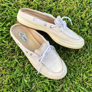 Sperrys Beige Top Sider Shoes